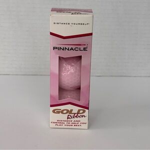 New Pinnacle Ribbon Golf Balls By Susan G. Komen Case 3 Balls Fast Shipping